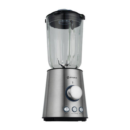 Licuadora Imaco BLS860 – 1000 W, 1.5 Litros, 3 Funciones Preprogramadas, Vaso de Vidrio y Vaso To-Go