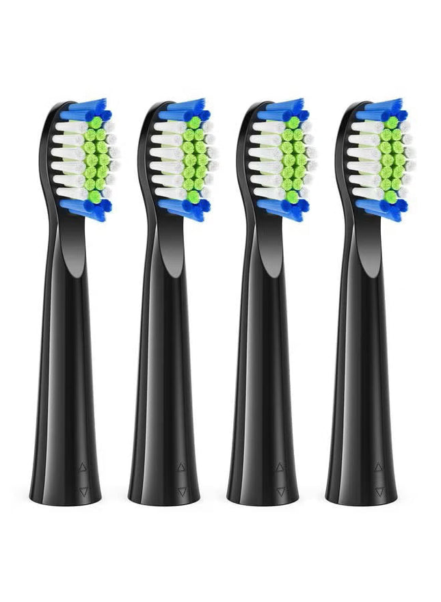Cabezales de Repuesto Bitvae D2 para Cepillo Dental Sónico Pack x4 Negro