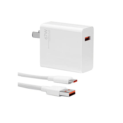 Cargador Xiaomi 67w original con cable de carga rápida tipo C