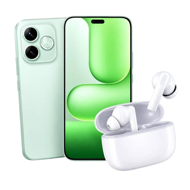 Combo Smartphone Honor 600e 256GB 8GB Sprout Green + Honor Choice Earbuds X7 Lite