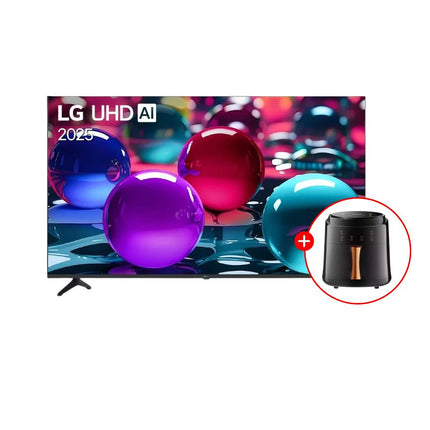 Combo TV LG 65" UHD 4K ThinQ AI 65UA7300PSB + AI Magic Remote + Freidora de Aire Boma BM-689