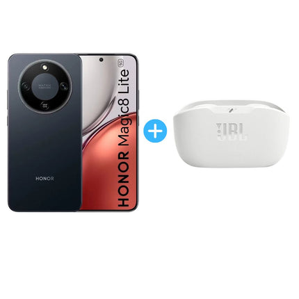 Combo Honor Magic 8 Lite 512GB 8GB negro + audífonos JBL Vibe Buds