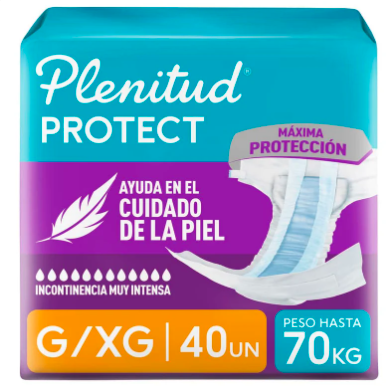 Calzon adulto plenitud protec extra grande x40 und