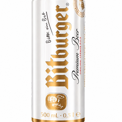 Six Pack Cerveza Bitburger Premium Pils Lata 500ml