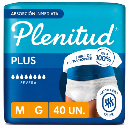 Calzón para Adulto Plenitud Protect Talla M 40 Und