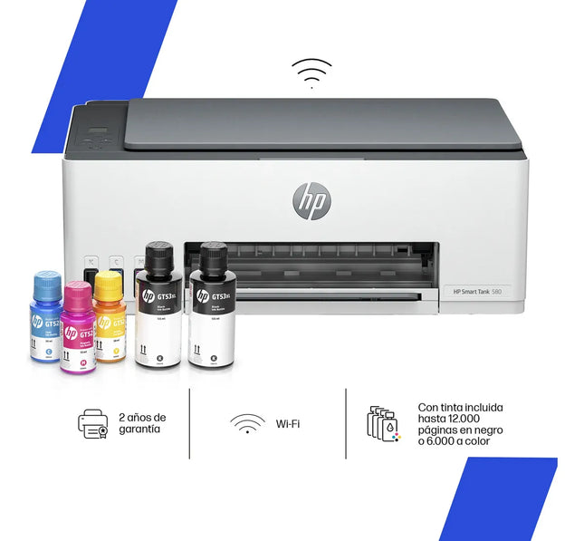 Impresora multifuncional HP Smart Tank 580