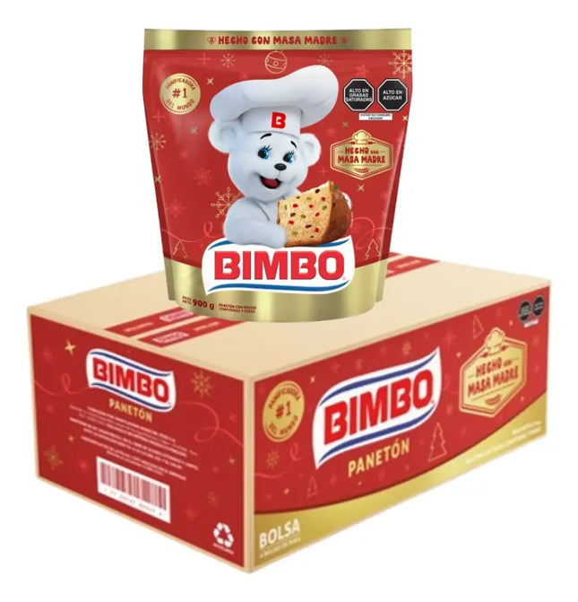 Paneton Bimbo En Bolsa - Caja 6 Unid X 900gr