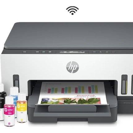 Impresora multifuncional HP Smart Tank 720 blanca con WiFi