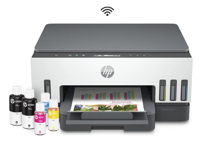 Impresora multifuncional HP Smart Tank 720 blanca con WiFi
