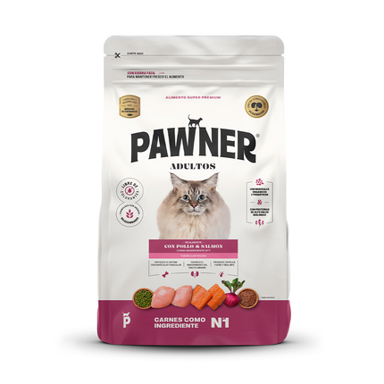 Pawner Cat Pollo y Salmón Adultos 8kg