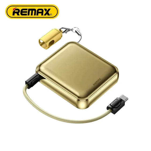 Power Bank REMAX FC-07 20000mAh 20W + QC 22.5W con cable integrado dorado