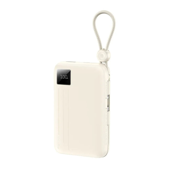 Power Bank REMAX FC-13 10000mAh 22.5W con cables Lightning y USB-C beige