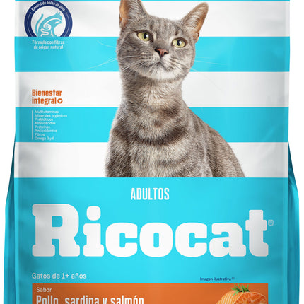 RICOCAT SB POLLO SARDINA SALMON AD 9KG