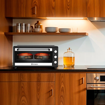 Horno eléctrico Double Cake 35 litros negro Imaco