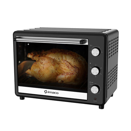 Horno eléctrico negro 55 litros con rosticero Imaco
