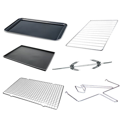 Horno eléctrico negro 55 litros con rosticero Imaco