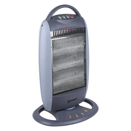 Estufa Halógena Imaco HH1200 – 1200 W, 3 Niveles de Potencia, Oscilación 120°, Seguridad Antivuelco