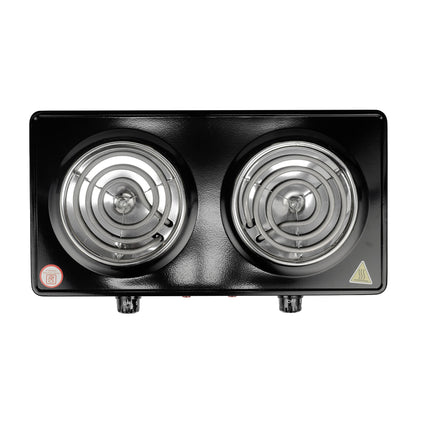 Combo Cocina Eléctrica 2 Hornillas + Hervidor Metálico 1.8L KE1801 Imaco