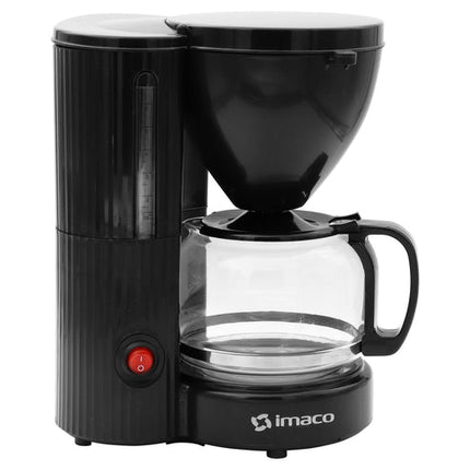 Cafetera eléctrica 6 tazas negra Imaco ICM608N