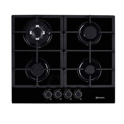Cocina encimera a gas de vidrio templado 4 hornillas