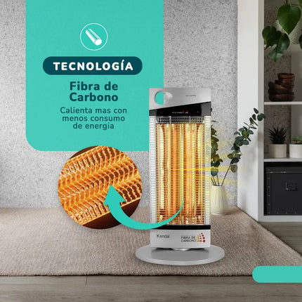 ESTUFA FIBRA DE CARBONO  NSB-120K6 SILVER