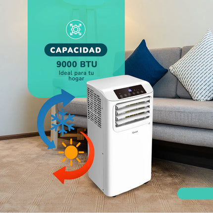 Aire Acondicionado Portátil 9000 BTU 3 en 1