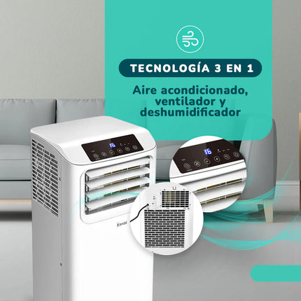 Aire Acondicionado Portátil 12000 BTU 3 en 1
