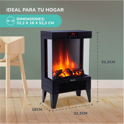 Estufa Chimenea Electrica Kendal  KCE-96S
