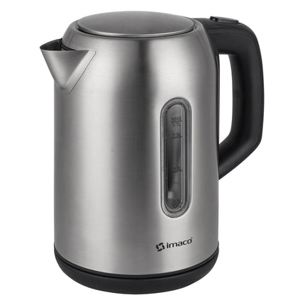Hervidor Eléctrico Imaco KE1722 – 1.7 Litros, 1850 W, Cuerpo de Acero, Base Inalámbrica