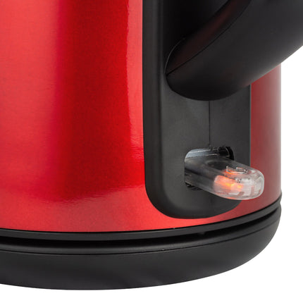 Hervidor Eléctrico Imaco KE1722R – 1.7 Litros, 1850 W, Acero Rojo, Base Inalámbrica