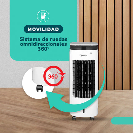 Enfriador de Aire y Ventilador Kendal 4 en 1 Potencia 60W 3.5ltrs