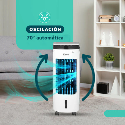 Enfriador de Aire y Ventilador Kendal 4 en 1 Potencia 60W 3.5ltrs