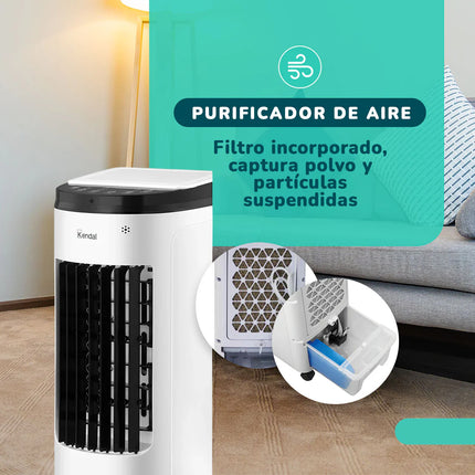 Enfriador de Aire y Ventilador Kendal 4 en 1 Potencia 60W 3.5ltrs