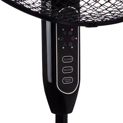 Ventilador Pedestal 16 Pulgadas KFR-16P Negro con control remoto