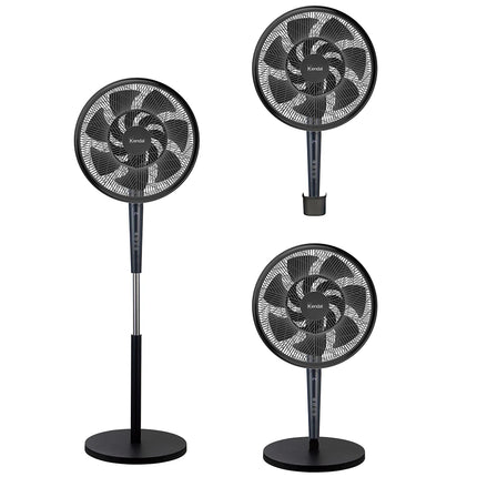 Ventilador Kendal KVP-TURBO3 3x1 - Aspas Dobles 14 - 55W - Control Remoto y Pantalla LED