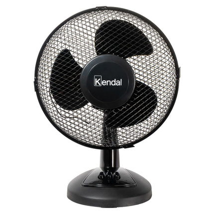 Ventilador Sobremesa Negro 9 Pulgadas, Silencioso, 2 Velocidades, Motor De Cobre, Potencia 20w, Ideal Para Mesa Y Escritorios