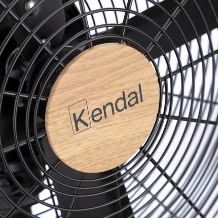 Ventilador de Pedestal 16 Pulgadas KZF-1616 Metal Madera Negro Potencia 60W