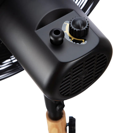 Ventilador de Pedestal 16 Pulgadas KZF-1616 Metal Madera Negro Potencia 60W