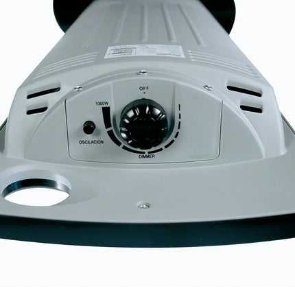 Estufa Eléctrica Fibra de Carbono Kendal NSB-120K5 Negra 1000W Hasta 16 m²