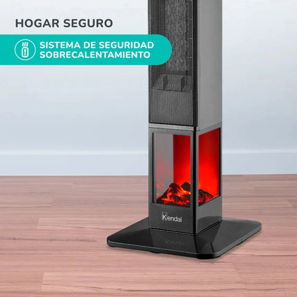 Estufa Eléctrica PTC Kendal Touch KCE-EMBER1 2000W Hasta 20 m²