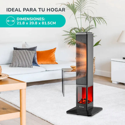 Estufa Eléctrica PTC Kendal Touch KCE-EMBER1 2000W Hasta 20 m²