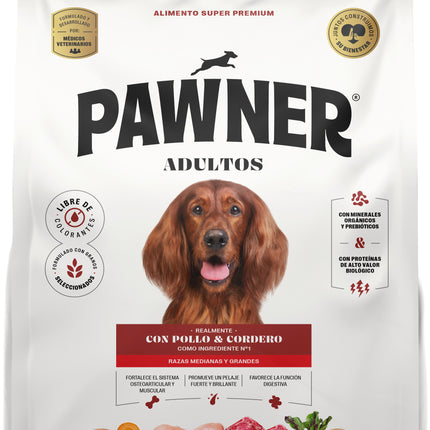PAWNER DOG CON POLLO Y CORDERO RZ. MYG AD 15KG