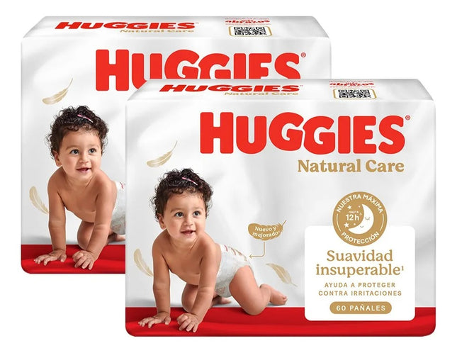 Pack 2 Pañal Natural Care Xtracare Big Talla Xg 60u