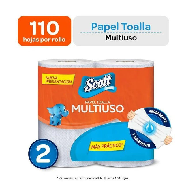 TOALLA DE COCINA SCOTT MULTIUSO 2X110 PEBO