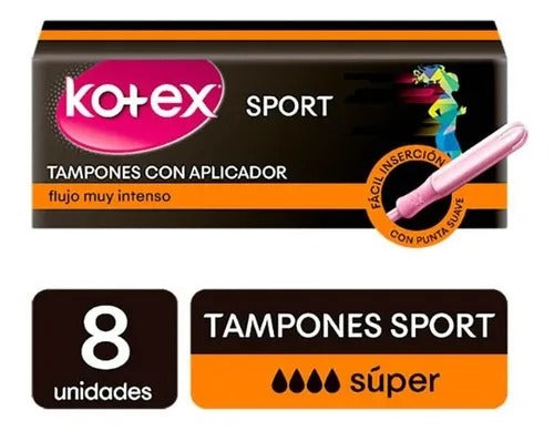 TAMPONES KOTEX CON APLICADOR M 8 UNID