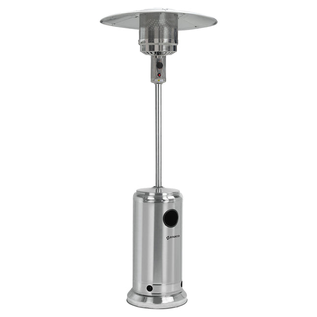 Calentador de Patio a Gas Imaco PHS130 – Acero Inoxidable, Hasta 45,000 BTU, Termostato Regulador