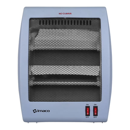 Estufa a Cuarzo Imaco QH800 – 800 W, 3 Niveles de Calentamiento, Seguridad Antivuelco