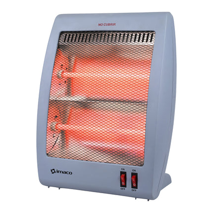 Estufa a Cuarzo Imaco QH800 – 800 W, 3 Niveles de Calentamiento, Seguridad Antivuelco