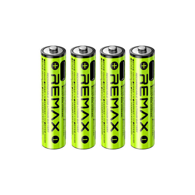 Baterías recargables REMAX AAA Pack x4 USB Lithium 814mWh