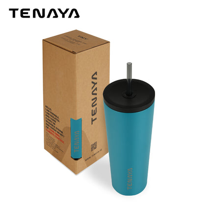 Botella Tenaya Sonoma 720 ml – Acero Inoxidable, Tapa Antiderrames y Cañita BPA-Free